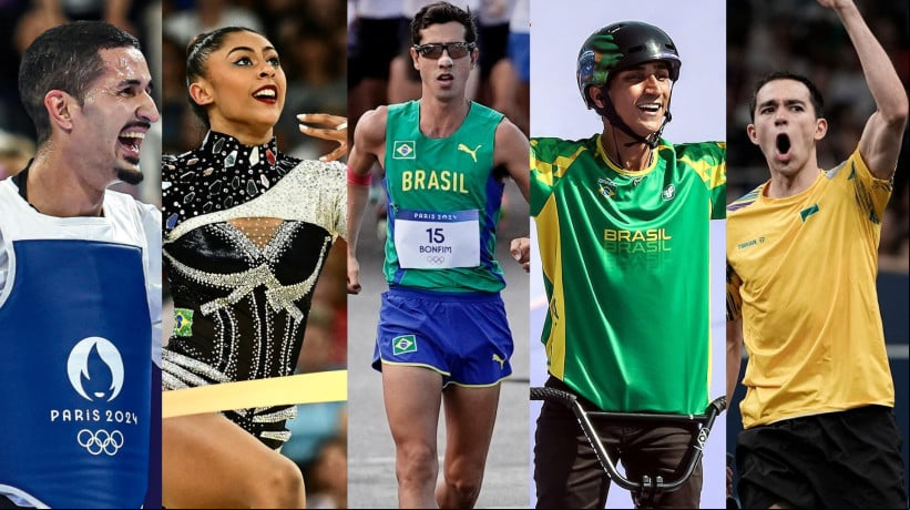 Da esquerda para direita, Edival Ponte, Babi Domingo, Caio Bonfim, Gustavo 